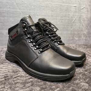 Rockport XCS Waterproof Boots Mens Size 11 Black Leather Hiking Shoes APM75042